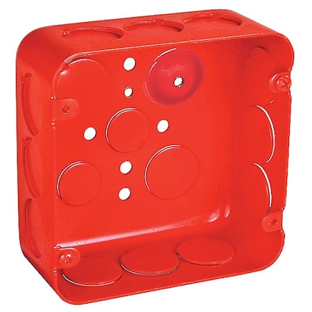 Southwire Electrical Box, 42 cu in, Junction Box Type, Steel, Square Shape 72171-1RED